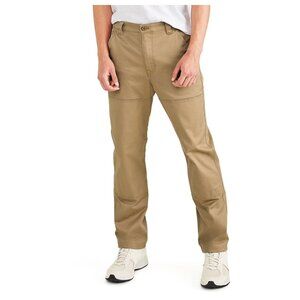 Dockers Mens Brown Khaki Utility Pants Straight Fit Stretch 36X30 NWT